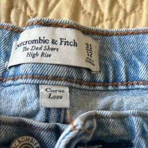 Abercrombie & Fitch High Rise Denim Shorts